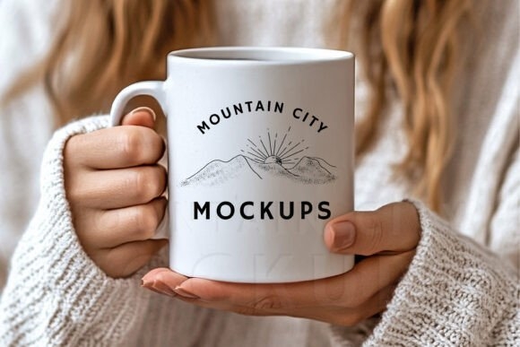 11oz White Mug Mockup – Realistic Model for Custom Designs