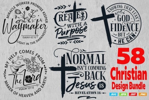 58 Christian Bundle SVG , Religious SVG