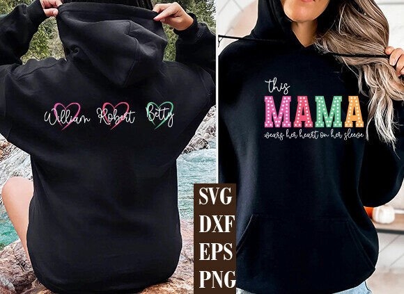 Mom Life,Mother's Day, Mama Sleeve Svg